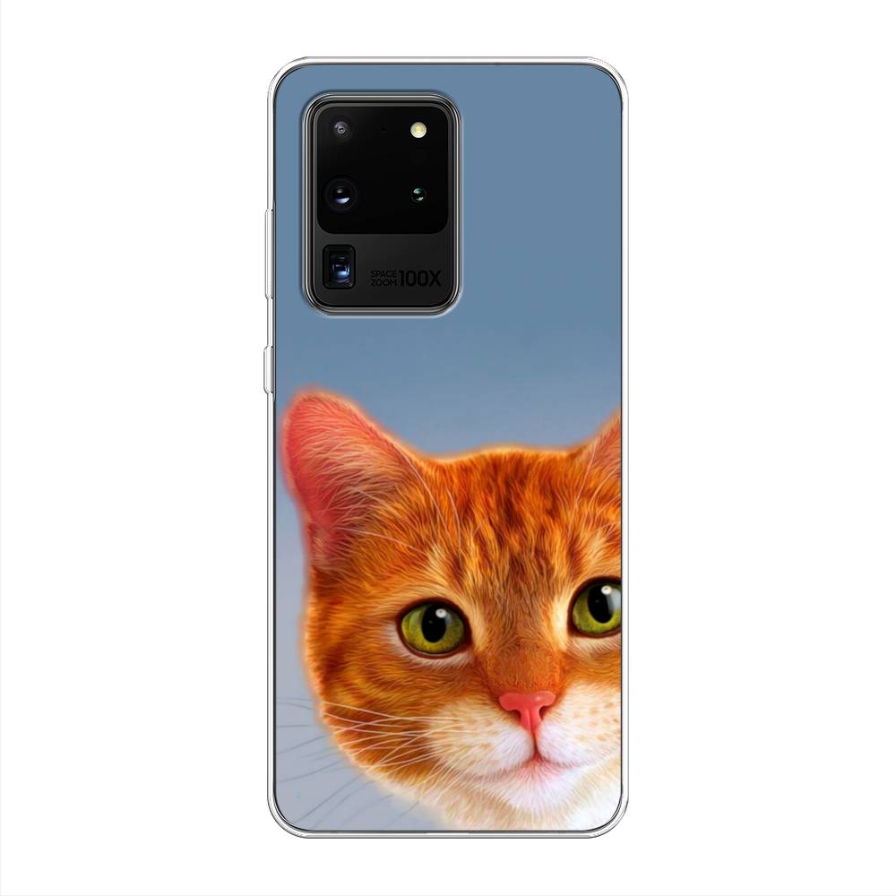 

Чехол на Samsung Galaxy S20 Ultra "Любопытный котик", Коричневый, 29450-1
