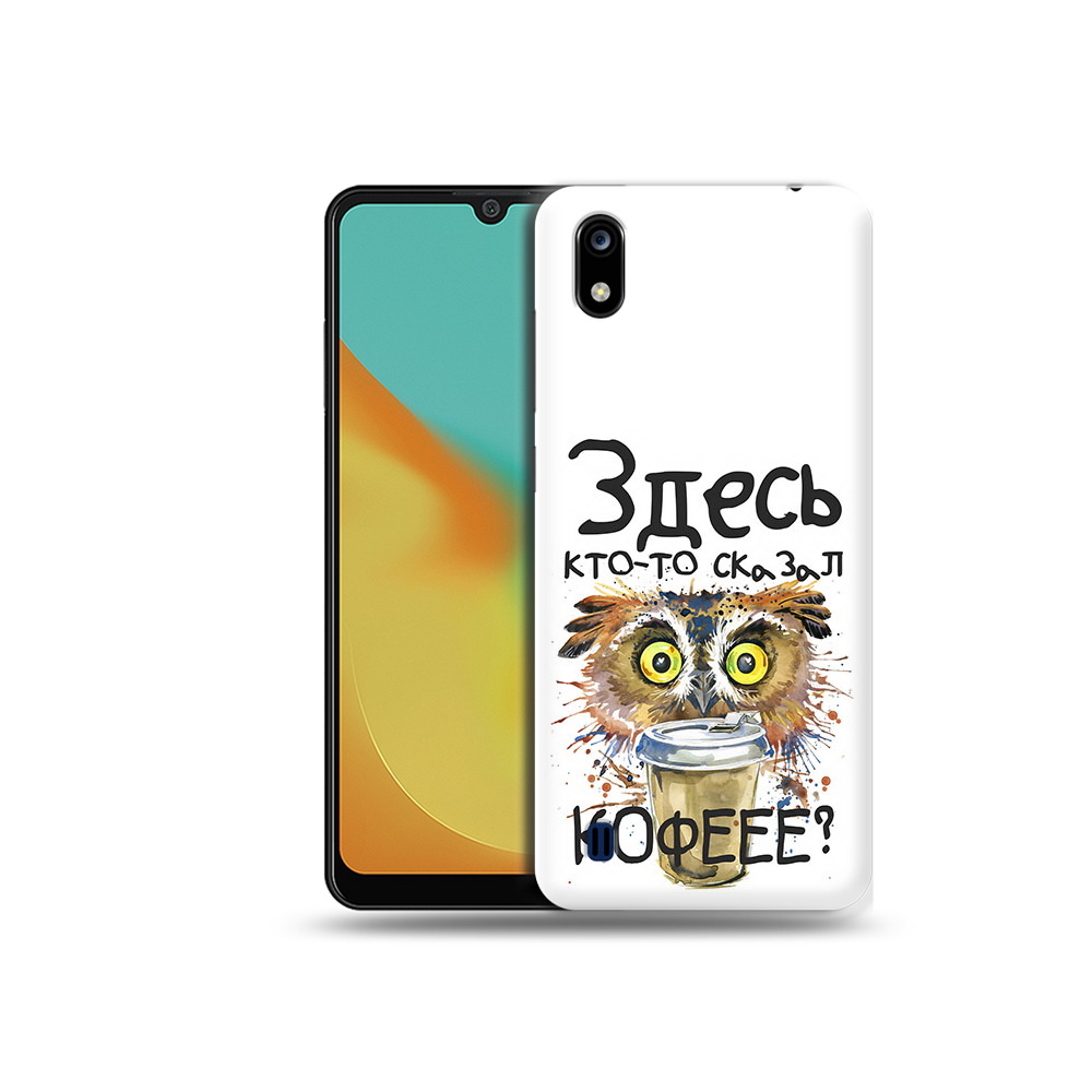 

Чехол MyPads Tocco для ZTE Blade A7 Любительница кофе (PT136477.473.111), Прозрачный, Tocco