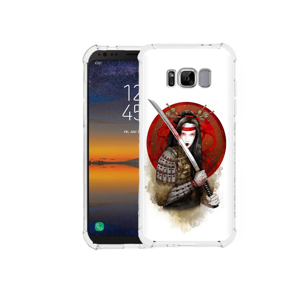 Чехол MyPads Tocco для Samsung Galaxy S8 рисованная девушка с катаной (PT107395.590.580)