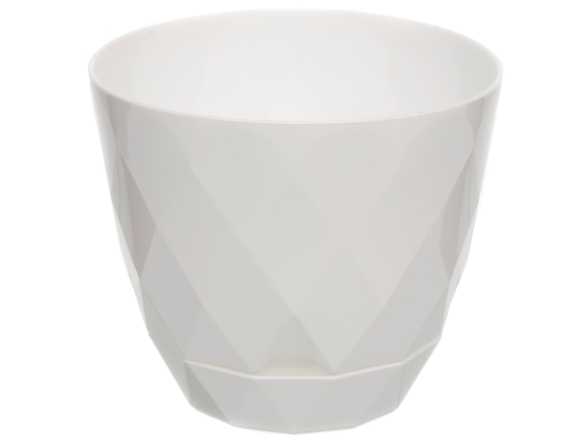 

Цветочный горшок Navako Rico 16016 0,3 л белый 1 шт., Rico