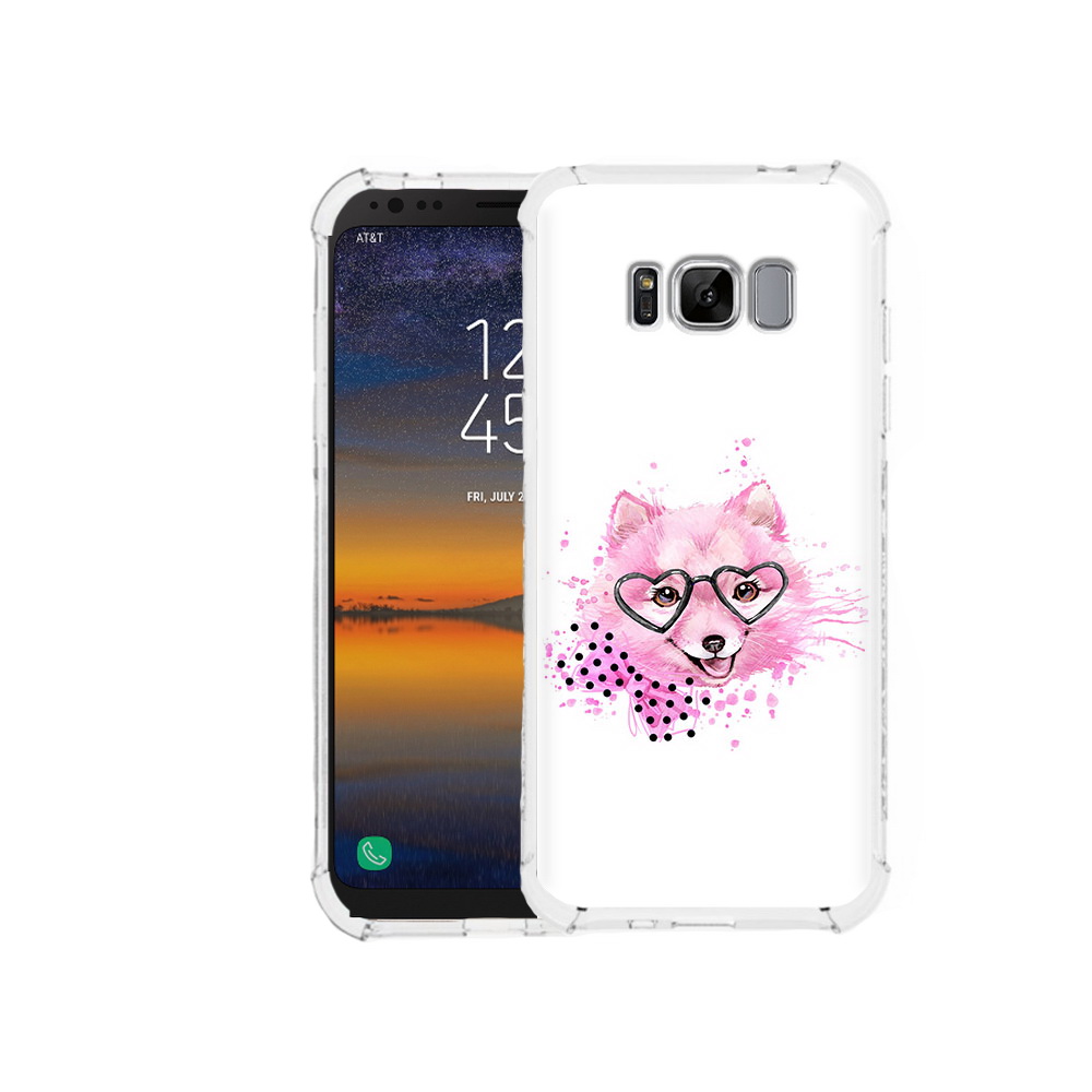 

Чехол MyPads Tocco для Samsung Galaxy S8 розовый волченок (PT107395.590.585), Прозрачный, Tocco