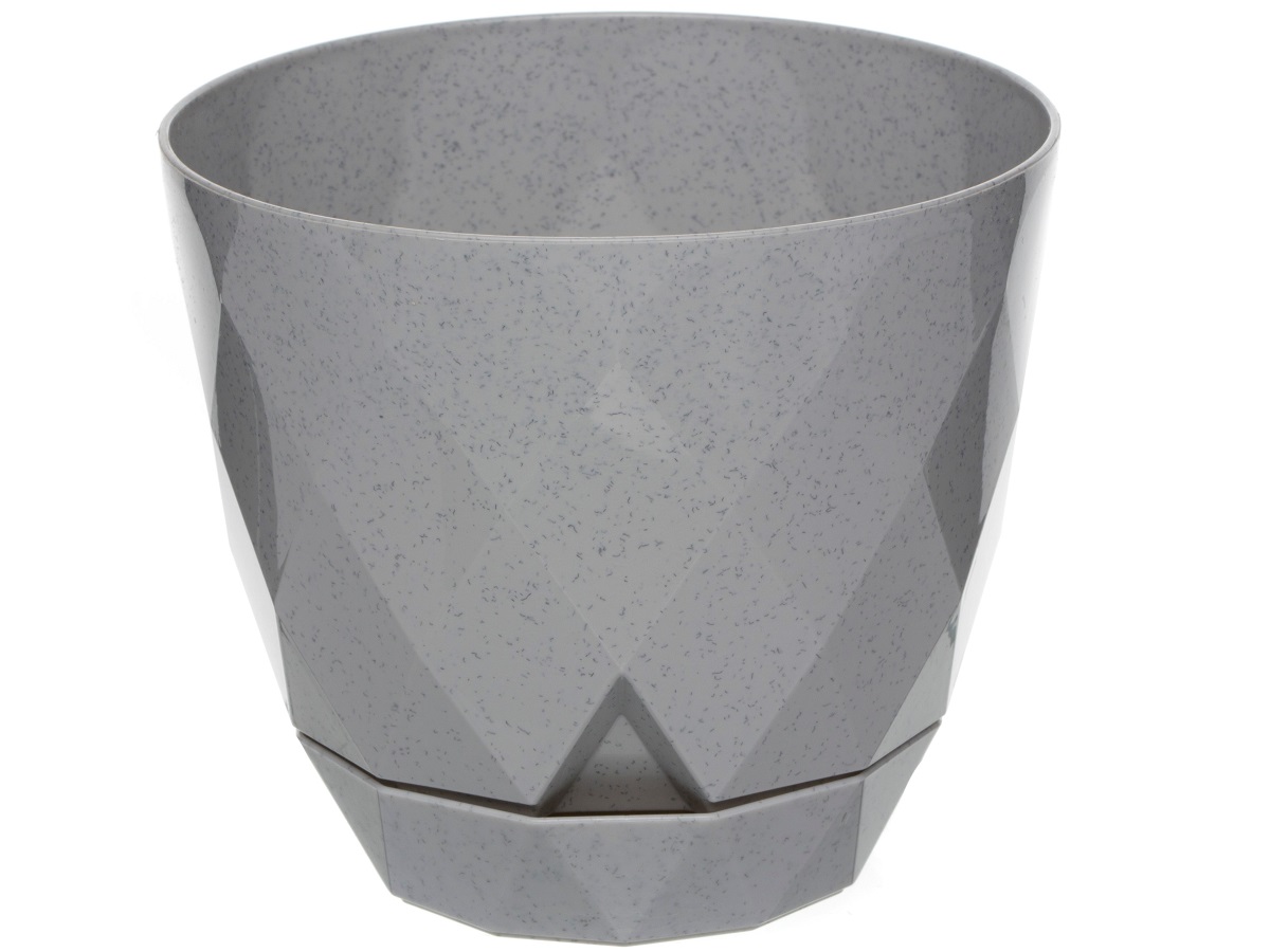 

Цветочный горшок Navako Rico 16017 0,65 л серый 1 шт., Rico