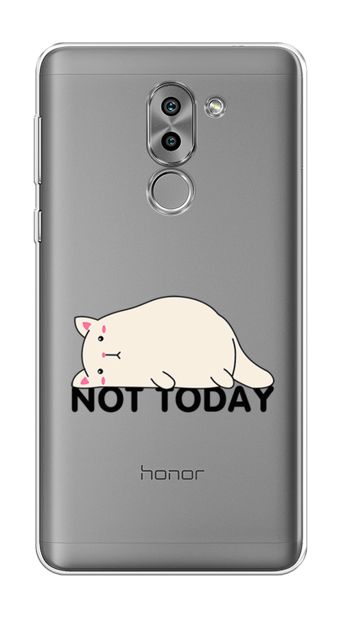 

Чехол на Honor 6X "Cat not today", Белый;розовый;черный, 60750-1