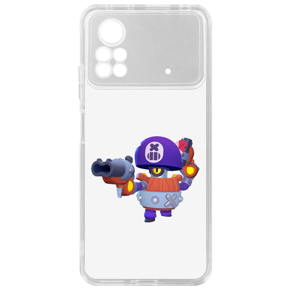 

Чехол-накладка Brawl Stars-Дэррил для Poco X4 Pro 5G