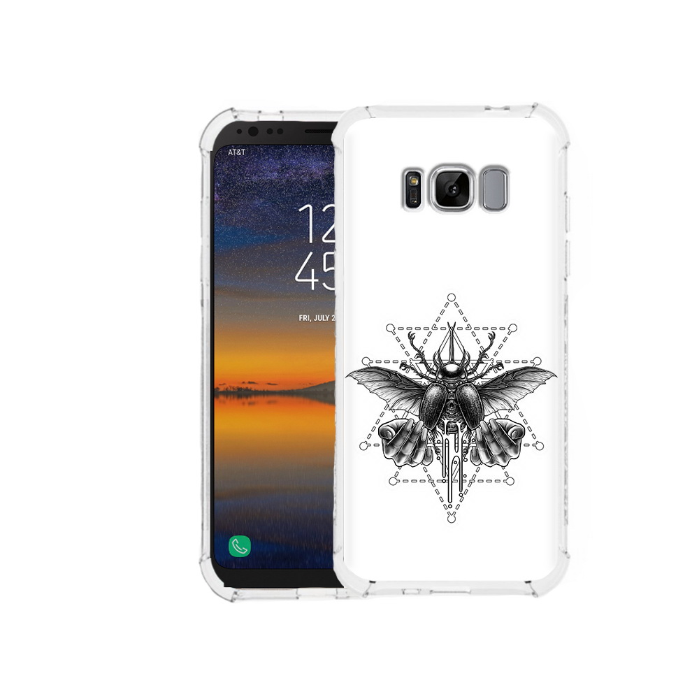 

Чехол MyPads Tocco для Samsung Galaxy S8 скарабей (PT107395.590.601), Прозрачный, Tocco