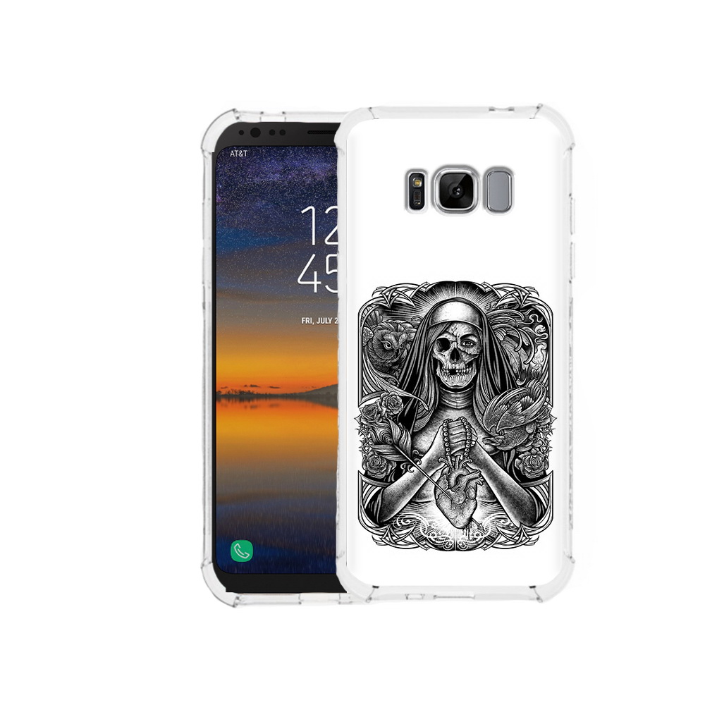 

Чехол MyPads Tocco для Samsung Galaxy S8 скелет с сердцем (PT107395.590.603), Прозрачный, Tocco
