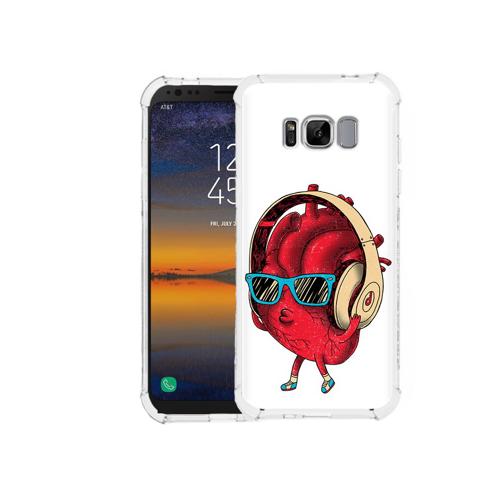 

Чехол MyPads Tocco для Samsung Galaxy S8 слушай сердце (PT107395.590.609), Прозрачный, Tocco