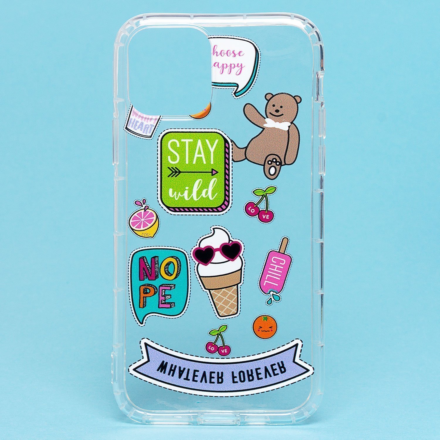 

Чехол iPhone 11 Pro силиконовый (рис.196/005), Прозрачный, iPhone 11 Pro