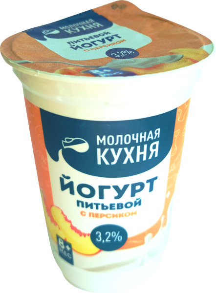 

Йогурт детский Молочная кухня персик с 8 месяцев 3,2% 240 г