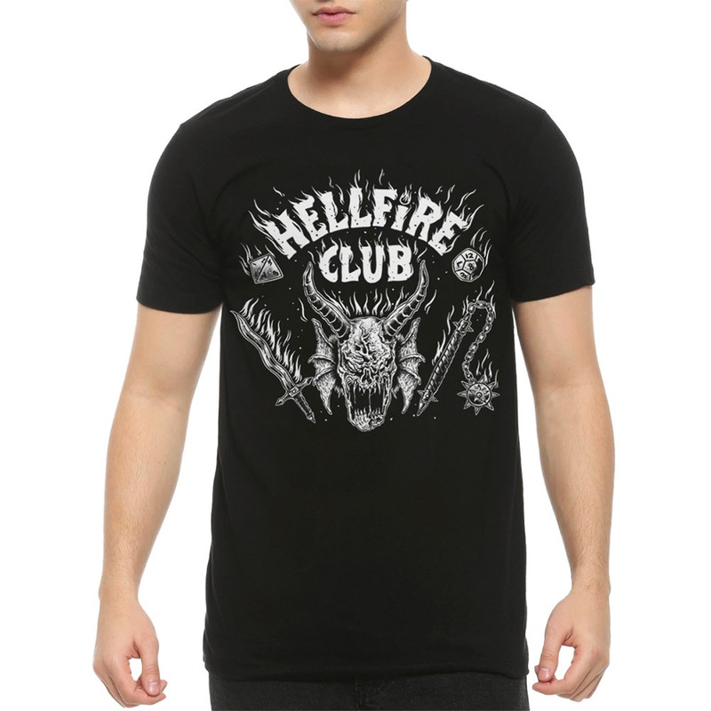

Футболка мужская Dream Shirts Hellfire Club - Stranger Things Очень странные дела черная M, Hellfire Club - Stranger Things Очень странные дела