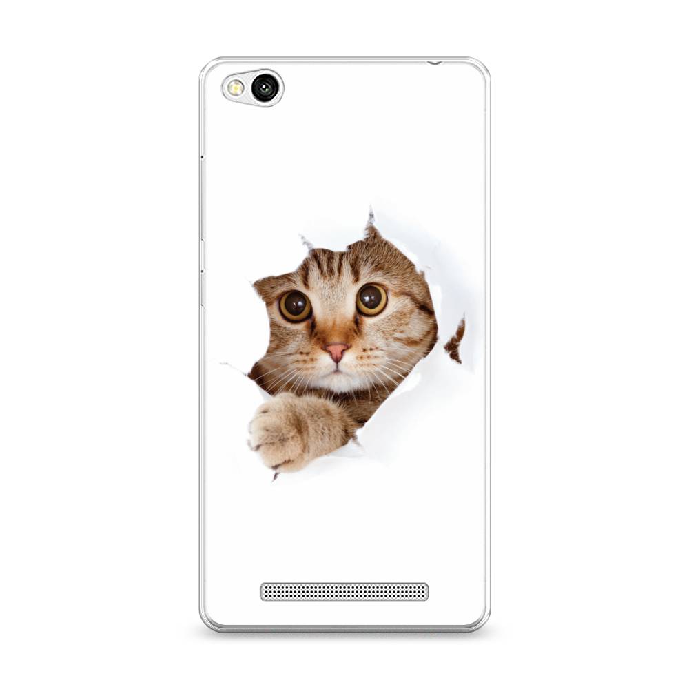 

Чехол для Xiaomi Redmi 3 "Кот и бумага", Белый;коричневый, 30850-1