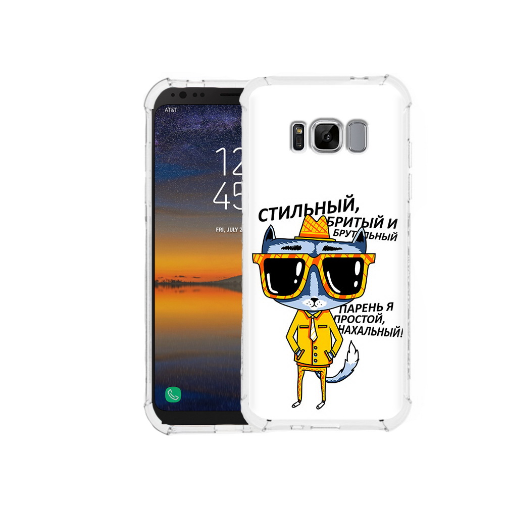 Чехол MyPads Tocco для Samsung Galaxy S8 стильный кот (PT107395.590.625)
