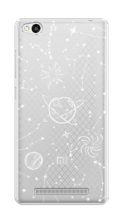 

Чехол на Xiaomi Redmi 3 "Планеты в космосе", Белый, 30850-2