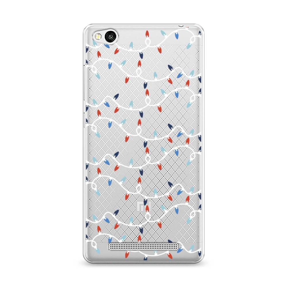 

Чехол для Xiaomi Redmi 3 "Разноцветная гирлянда", Белый;красный;синий, 30850-5