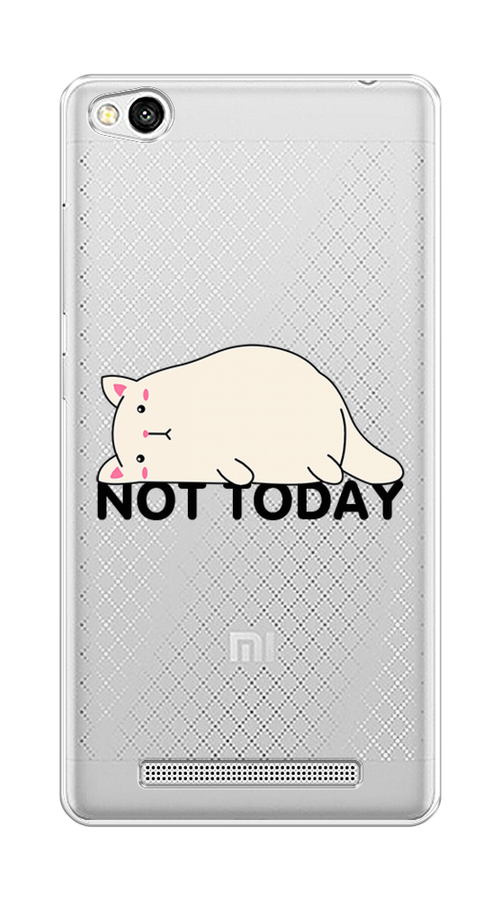

Чехол на Xiaomi Redmi 3 "Cat not today", Белый;розовый;черный, 30850-1