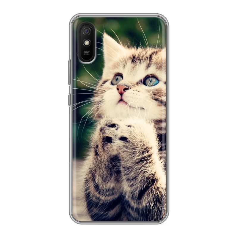

Дизайнерский силиконовый чехол для Xiaomi RedMi 9A Котята