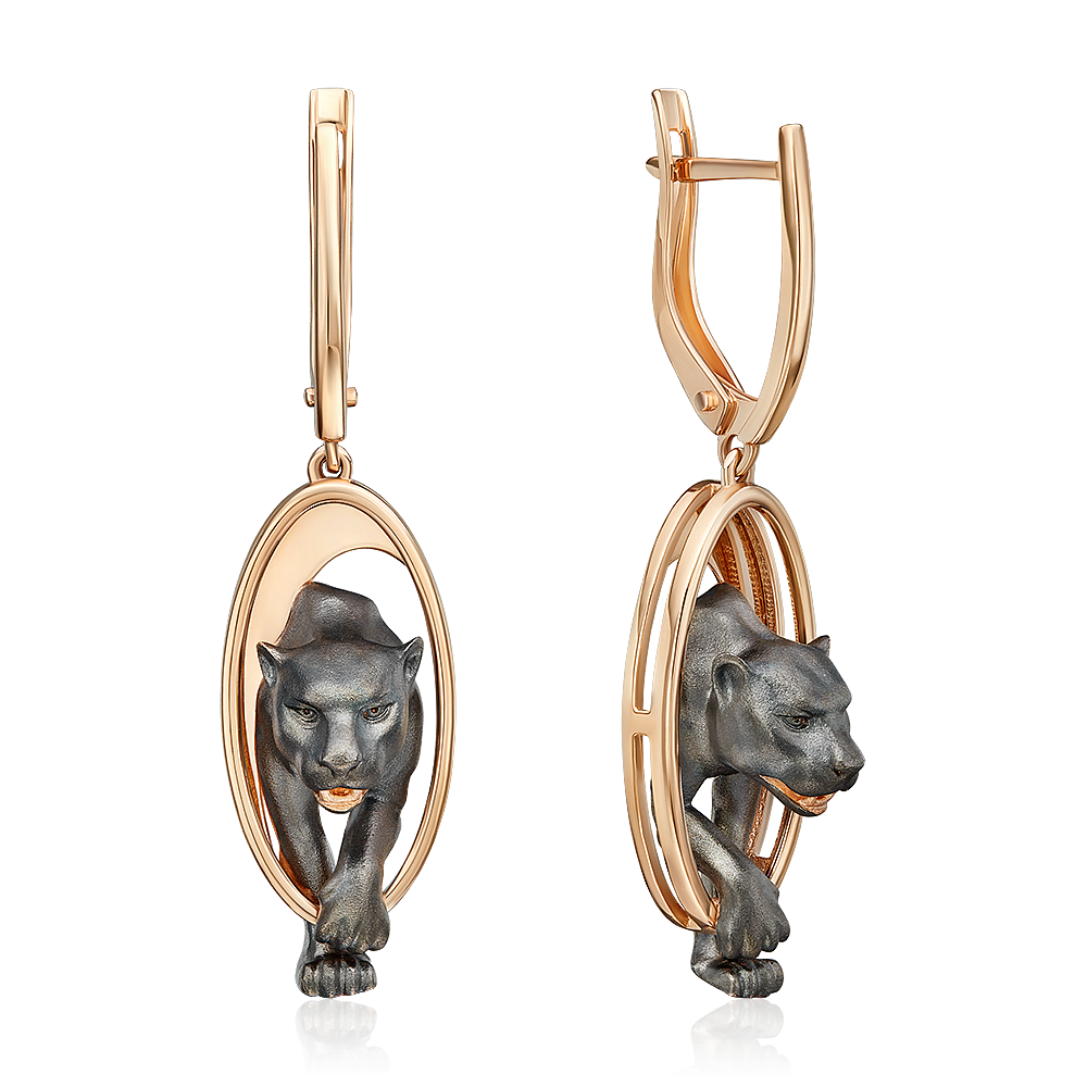 

Серьги подвески из красного золота PLATINA jewelry 02-5302-00-000-1110, 02-5302-00-000-1110