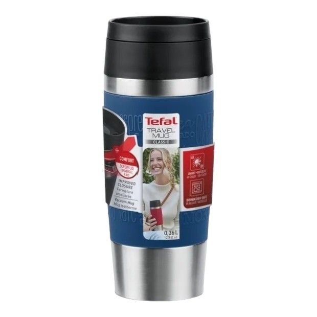 Термокружка Tefal Travel Mug Classic синяя 360 мл 2400₽