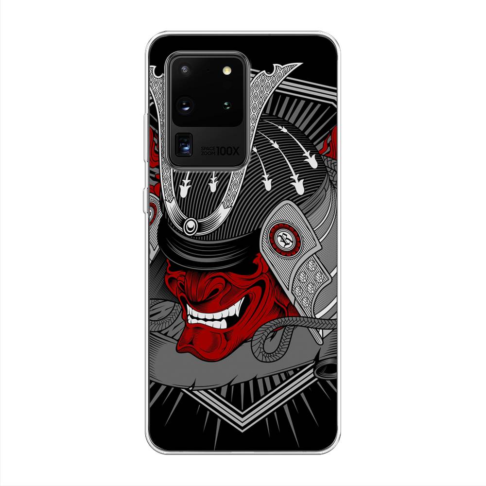 

Чехол для Samsung Galaxy S20 Ultra "Красная маска самурая", Белый;красный;черный, 29450-4