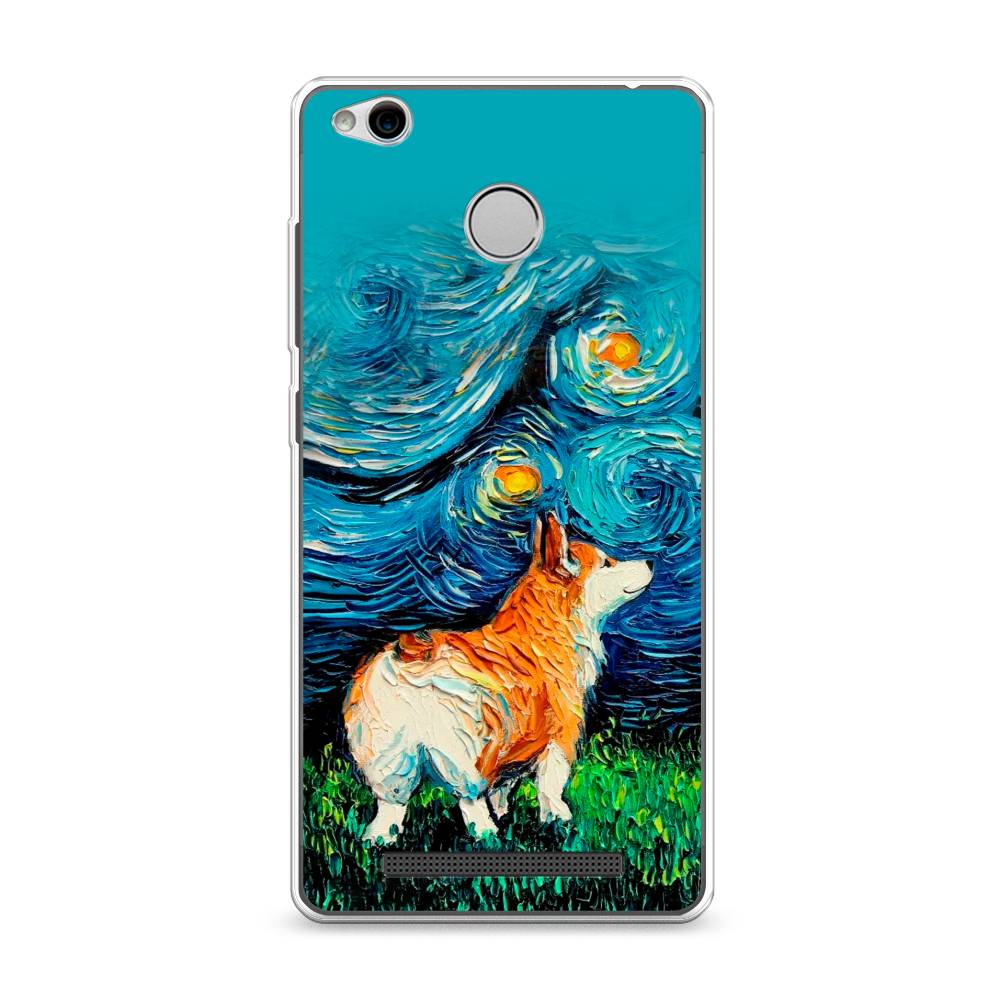 

Чехол для Xiaomi Redmi 3 Pro (3S) "Корги звёздная ночь", Коричневый;белый;зеленый, 30950-1