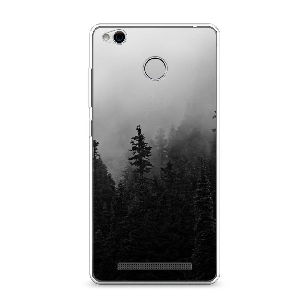 

Чехол для Xiaomi Redmi 3 Pro (3S) "Туманный лес", Серый;черный, 30950-2