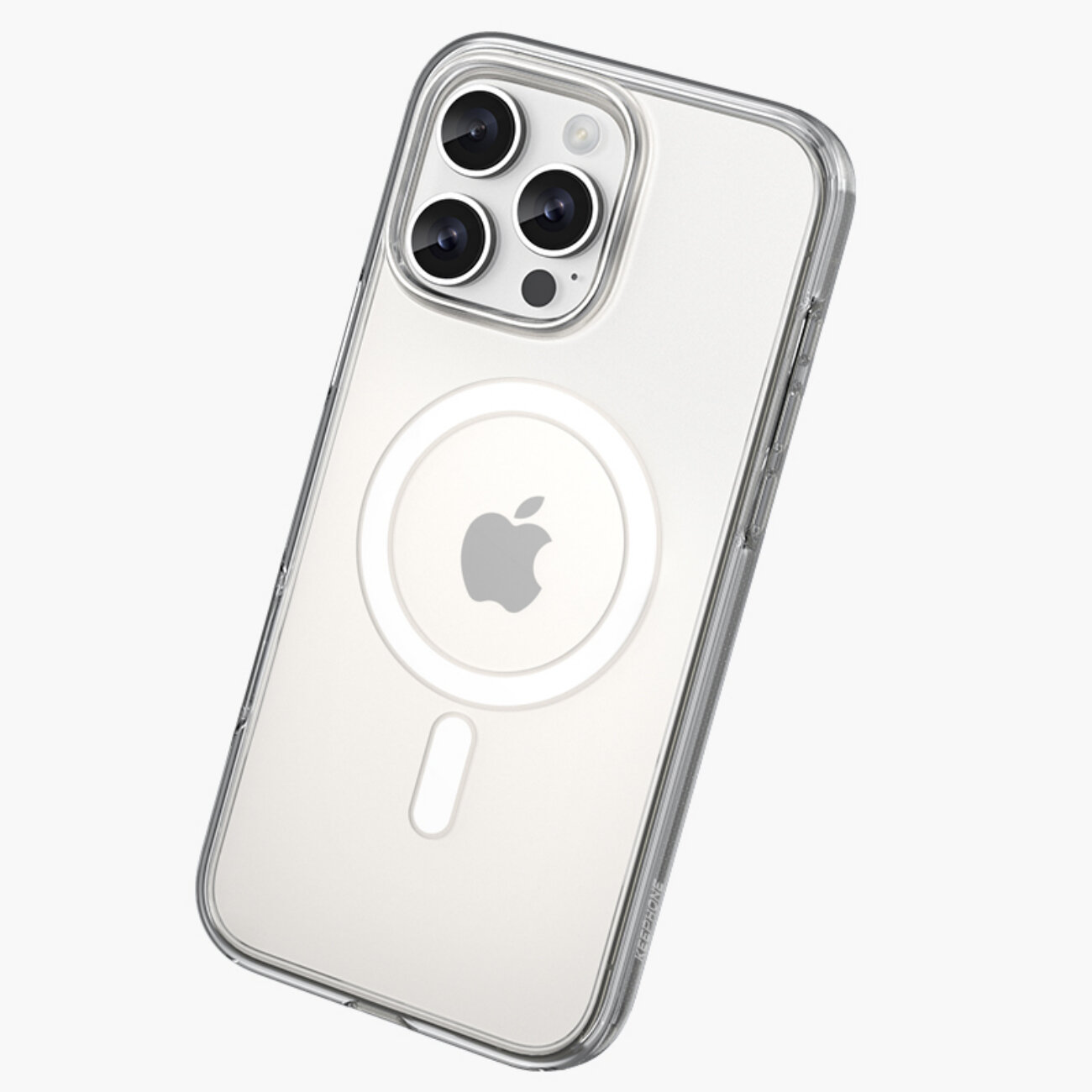

Чехол с MagSafe для iPhone 16 Pro Hybrid Pro, силикон - глянец, Keephone, прозрачный, Apple iPhone 16 Pro