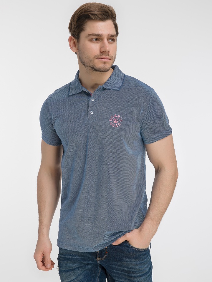 

Футболка унисекс BEAR’S GEAR polosvish голубая 3XL, polosvish