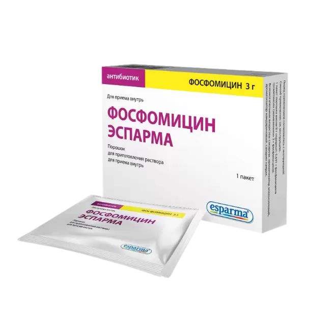 

Фосфомицин пор д/р-ра д/внутр 3г №1 эспарма