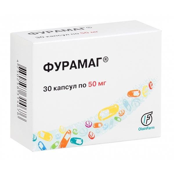 Фурамаг капсулы 50 мг №30, Olainfarm  - купить