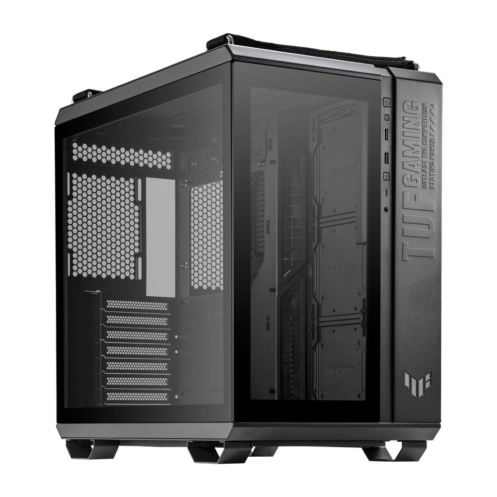 

Корпус компьютерный ASUS TUF GAMING GT502 SI (90DC0090-B09020) черный, TUF GAMING GT502 SI