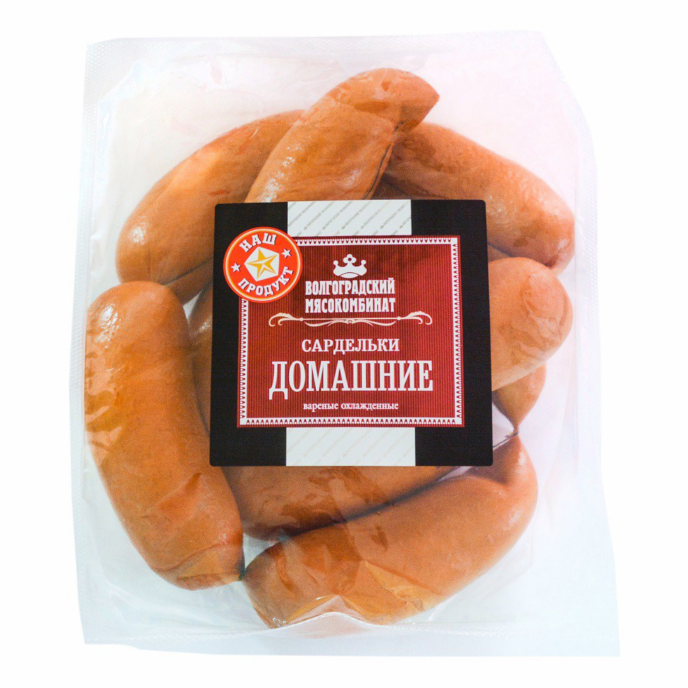 

Сардельки Волгоградский мясокомбинат Домашние вареные ~1,1 кг