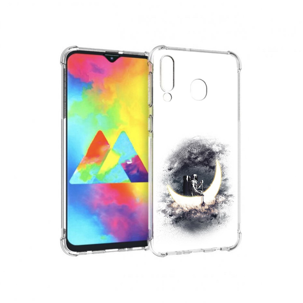 

Чехол MyPads Tocco для Samsung Galaxy M30 лунный путешественник (PT138437.525.448), Прозрачный, Tocco