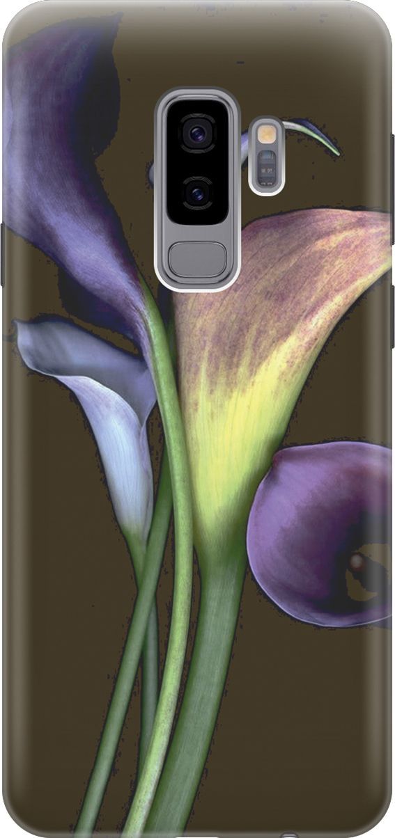 

Силиконовый чехол на Samsung Galaxy S9+ с принтом "Каллы", Зеленый;коричневый, 2889