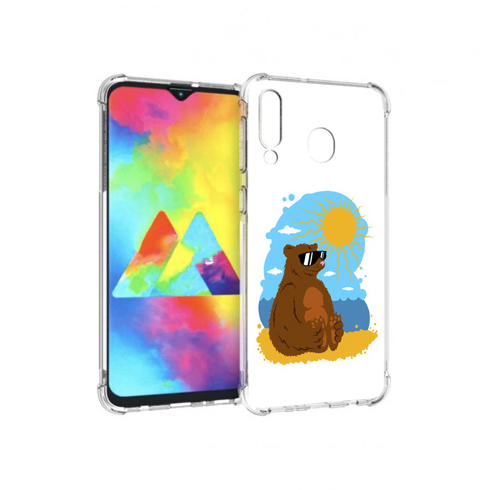 

Чехол MyPads Tocco для Samsung Galaxy M30 медведь на чиле (PT138437.525.468), Прозрачный, Tocco