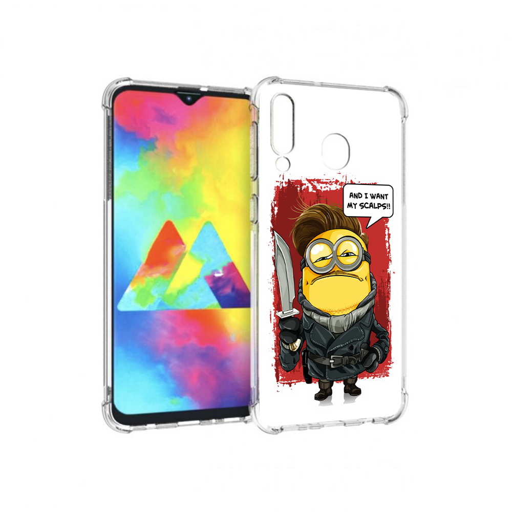 

Чехол MyPads Tocco для Samsung Galaxy M30 миньон убийца (PT138437.525.477), Прозрачный, Tocco