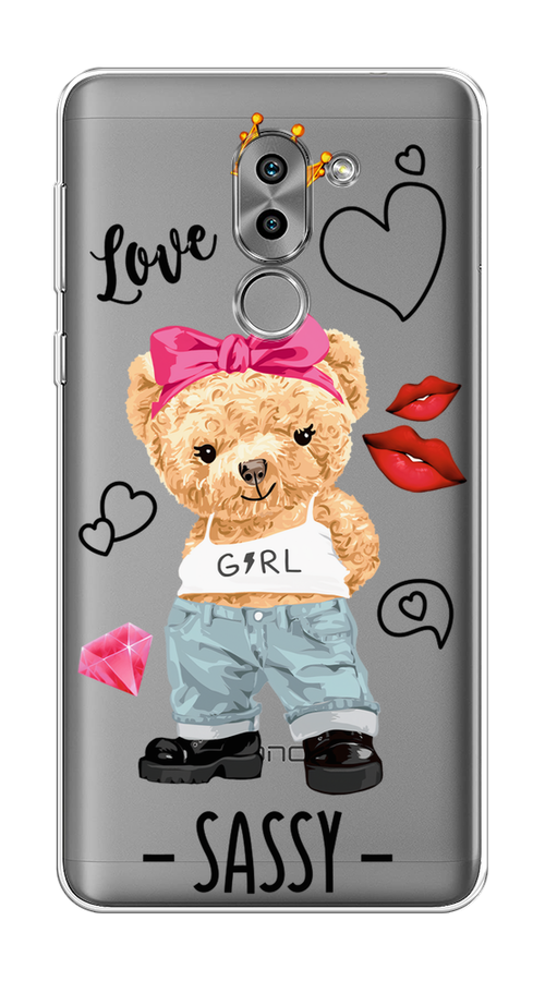 

Чехол на Honor 6X "Sugar Mommy", Голубой;белый;розовый, 60750-6