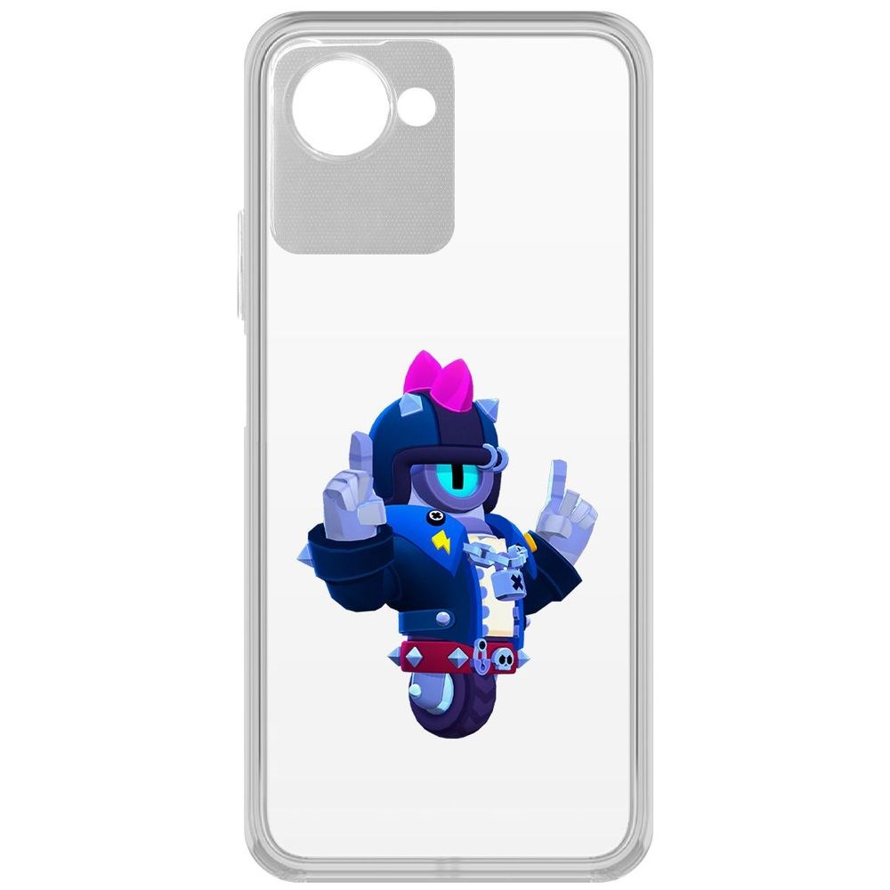 

Чехол-накладка Brawl Stars-Дикий Сту для Realme Narzo 50i Prime, Прозрачный