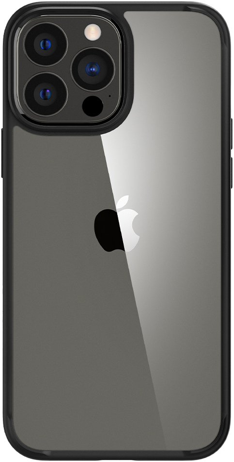 фото Чехол spigen crystal hybrid (acs03243) для iphone 13 pro max (matte black)