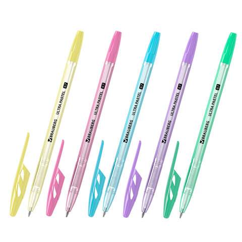 

Ручка шариковая Brauberg "ULTRA PASTEL" 143568, синяя, 0.7 мм, 100 штук