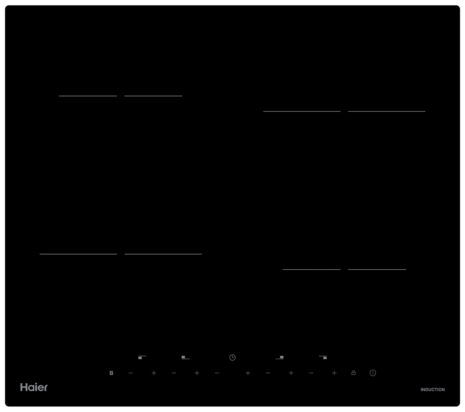 Встраиваемая варочная панель индукционная Haier HHK-Y64NTB черный панель с кнопкой включения режима troll new 3786098l00000