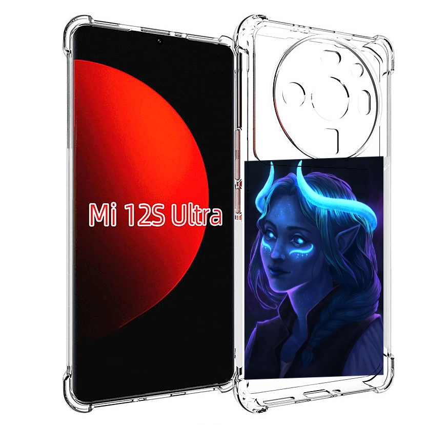 

Чехол MyPads девушка синяя ледяная женский для Xiaomi 12S Ultra, Прозрачный, Tocco
