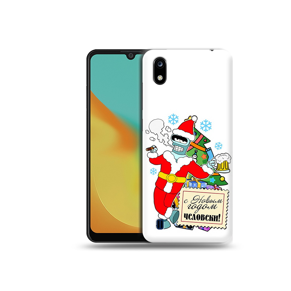 

Чехол MyPads Tocco для ZTE Blade A7 С новым годом человеки (PT136477.473.150), Прозрачный, Tocco