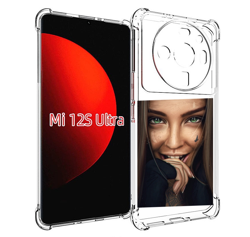 

Чехол MyPads девушка улыбается женский для Xiaomi 12S Ultra, Прозрачный, Tocco