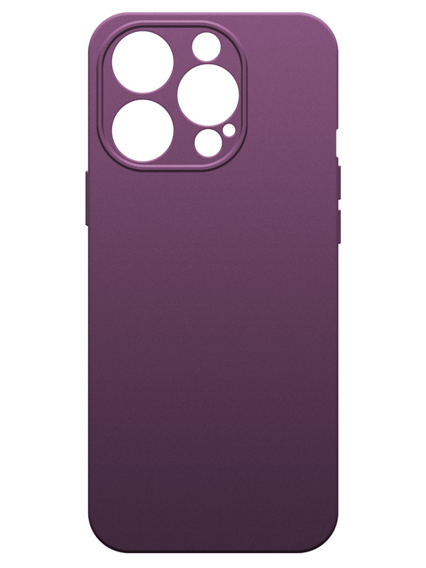 

Чехол для Apple iPhone 15 Pro Soft touch с подкладкой из микрофибры фиолетовый, Apple iPhone 15 Pro