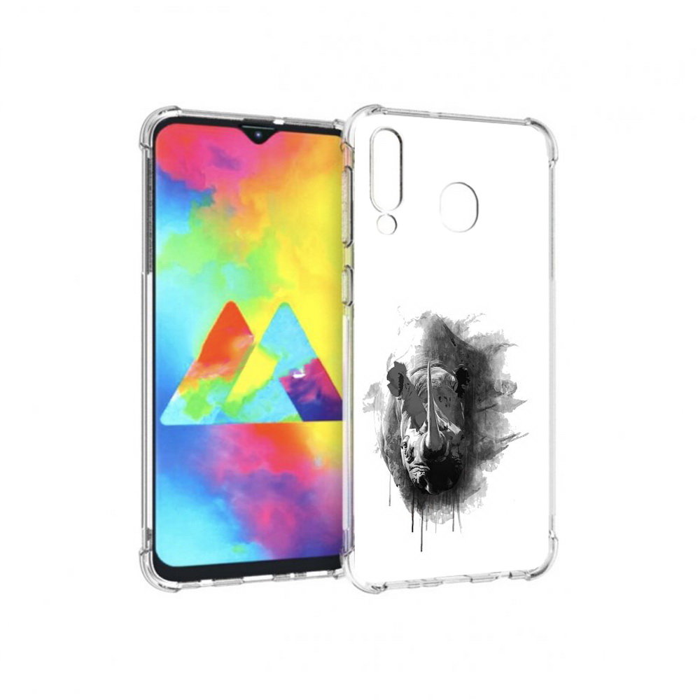 

Чехол MyPads Tocco для Samsung Galaxy M30 носорог (PT138437.525.523), Прозрачный, Tocco