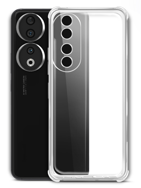 

Чехол для Honor 90 с защитой камеры и углов прозрачный, Honor 90