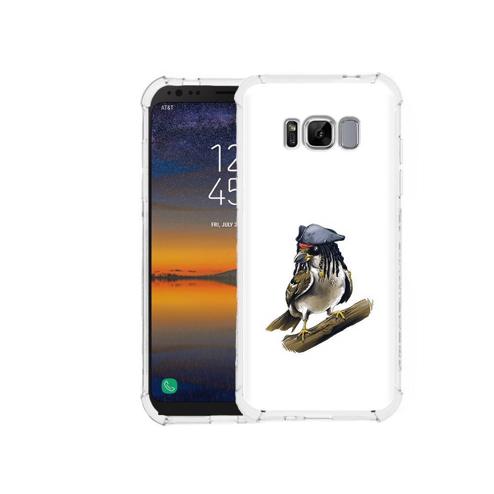 

Чехол MyPads Tocco для Samsung Galaxy S8 Джек воробей (PT107395.590.65), Прозрачный, Tocco