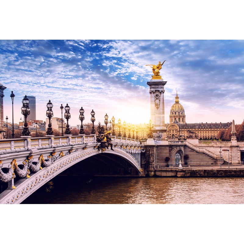 Обои Milan (Александровский мост мира в Париже), M 497, 400х270 см два голубя в париже