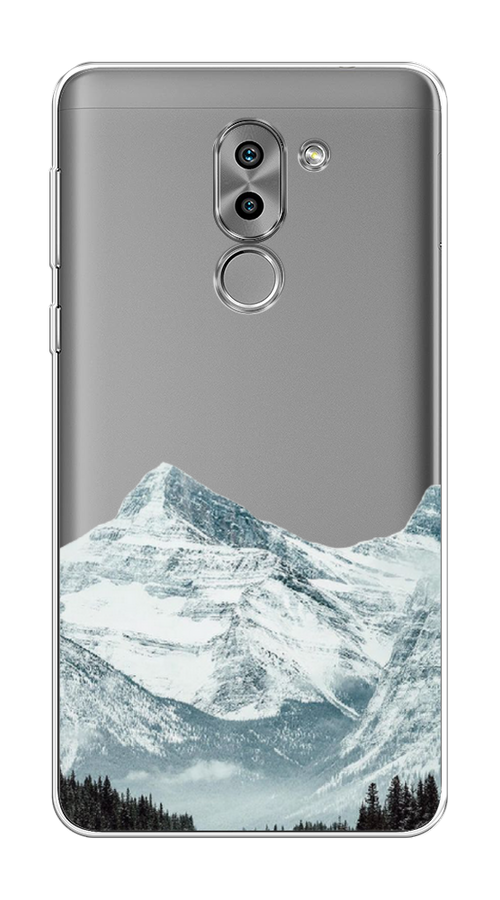 

Чехол на Honor 6X "Горы арт 1", Белый;зеленый, 60750-2