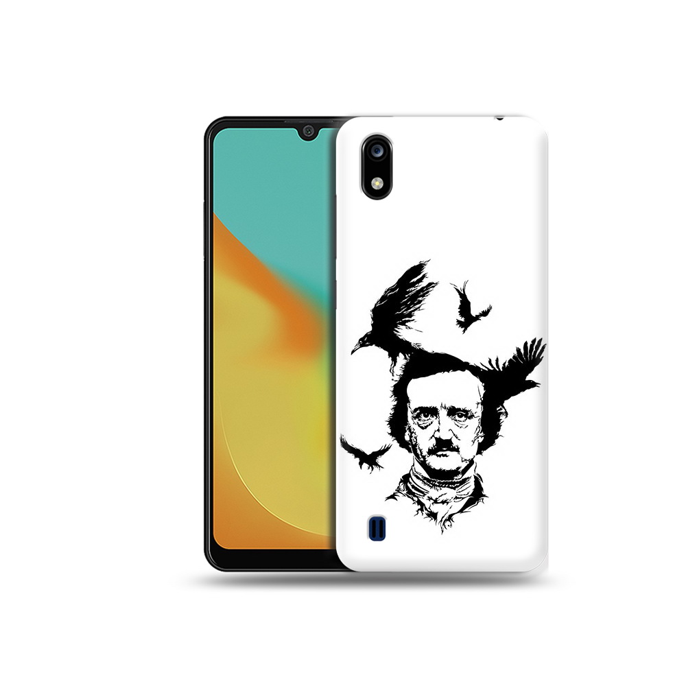 

Чехол MyPads Tocco для ZTE Blade A7 Эдгар Аллан черно белый (PT136477.473.204), Прозрачный, Tocco